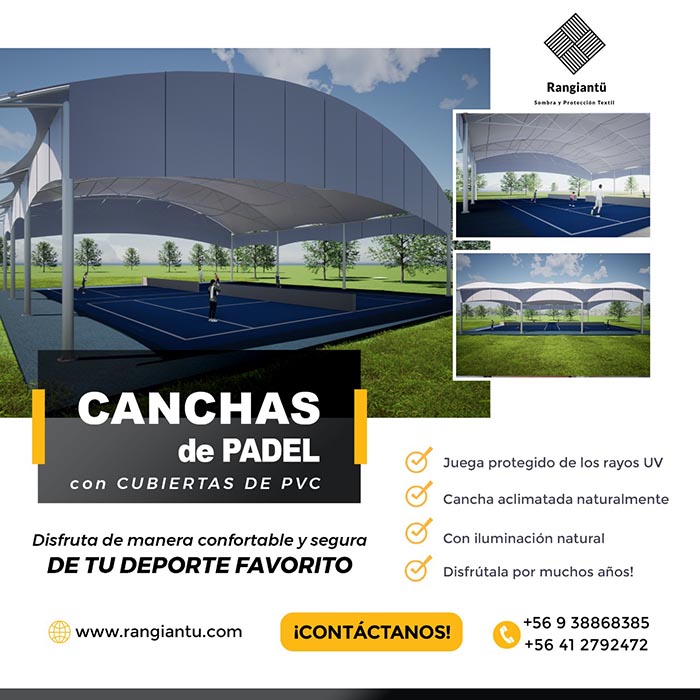 Canchas de Pádel con Cubiertas de PVC